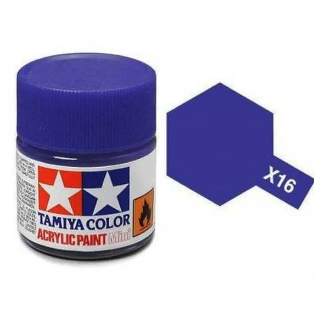 Peinture acrylique en pot - violet BRILLANT X16 - TAMIYA 81516 - 10ml