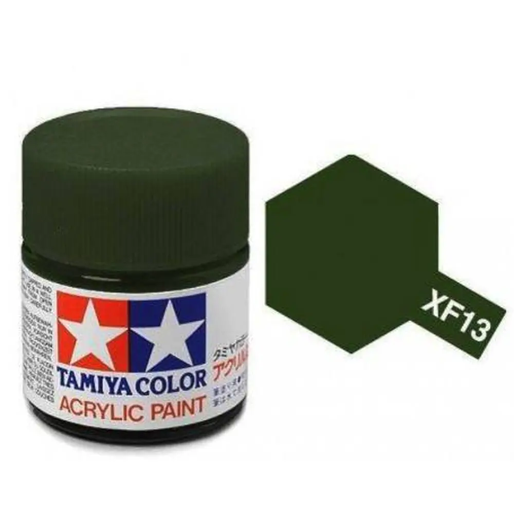 Peinture acrylique en pot - Vert Aviat. Japonaise Mat XF13 - Tamiya 81713 - 10ml