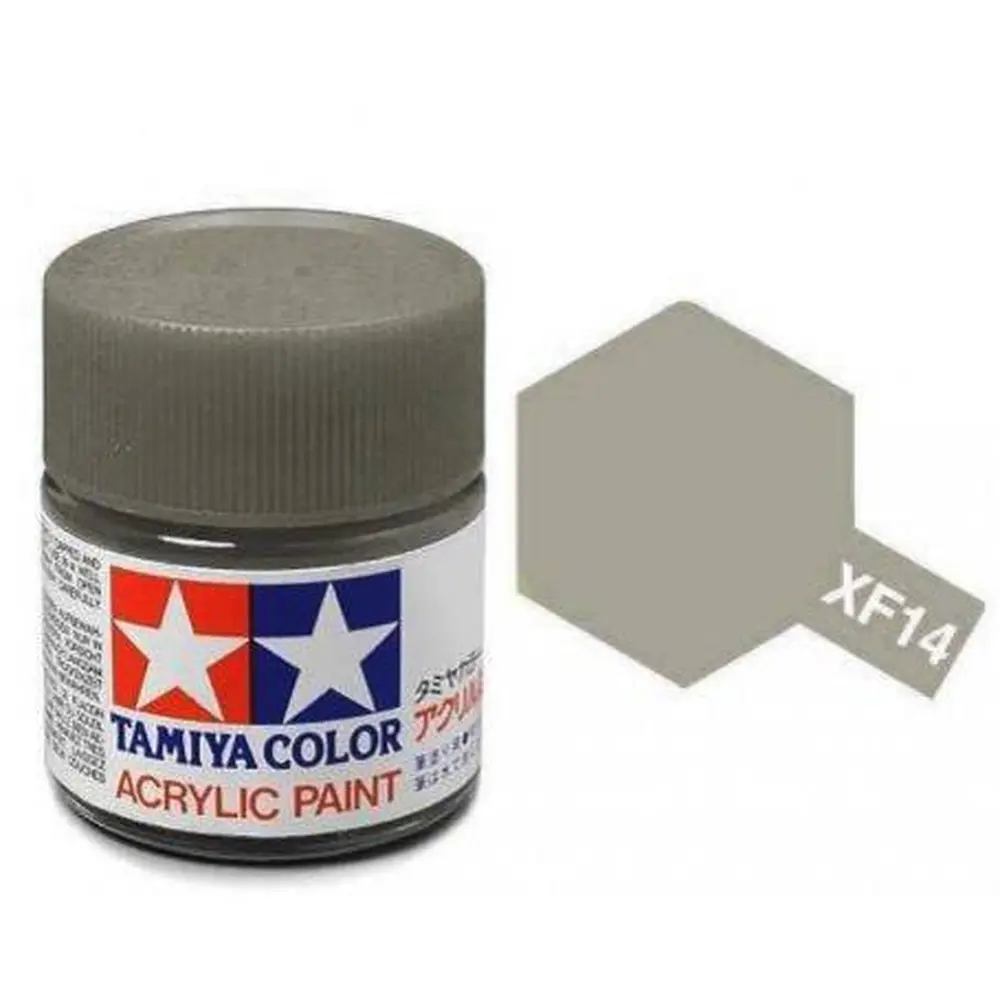 Peinture acrylique en pot  - Gris Aviat. Japonaise MAT XF14 - TAMIYA 81714 - 10ml