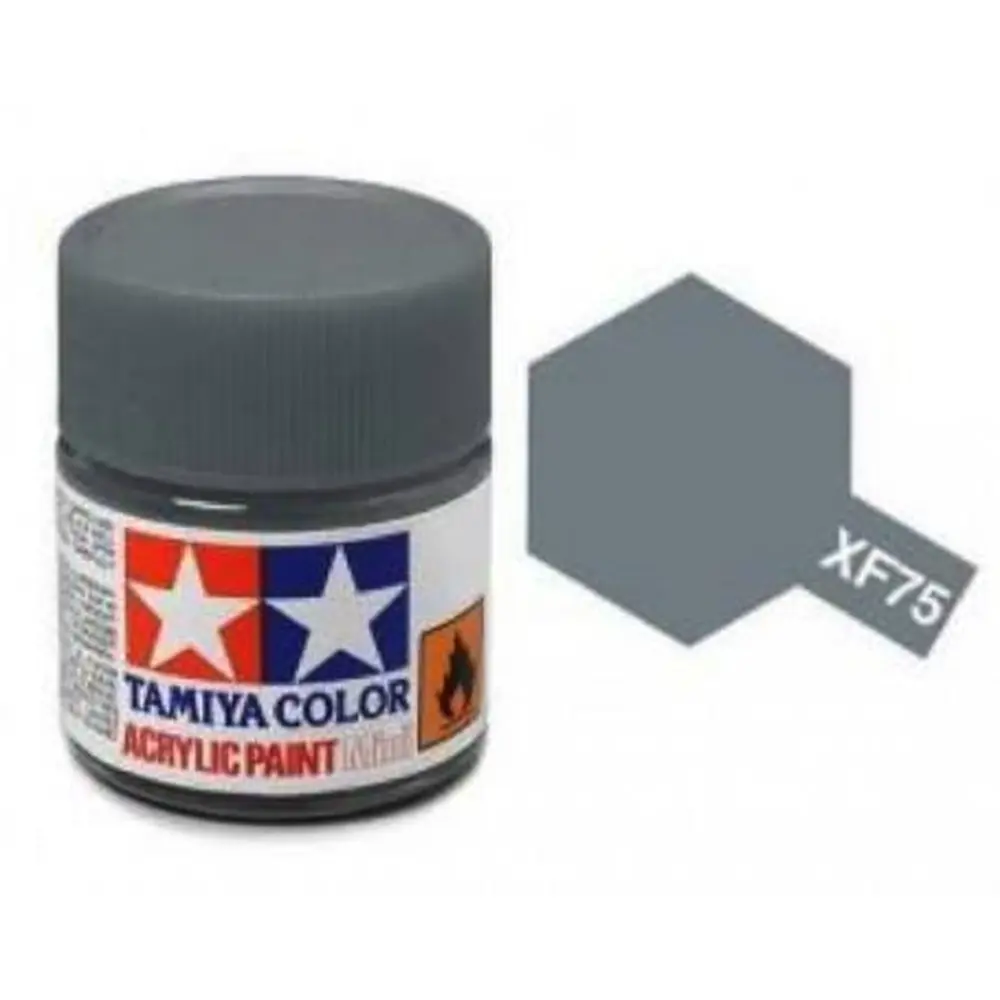 Peinture acrylique en pot - Gris Marine Jap MAT XF75 - TAMIYA 81775 - 10ml
