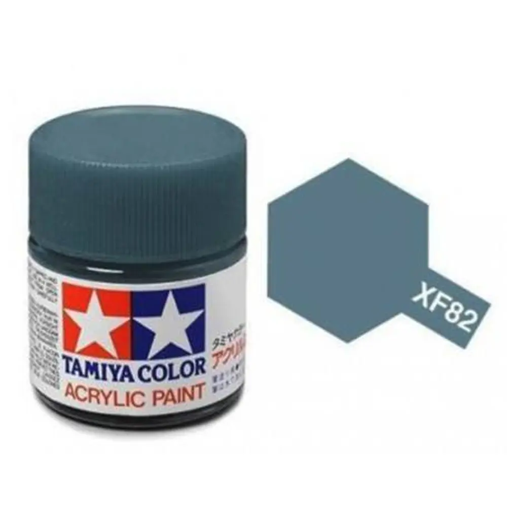 Peinture acrylique en pot - Gris Océan Mat XF82 - Tamiya 81782 - 10ml