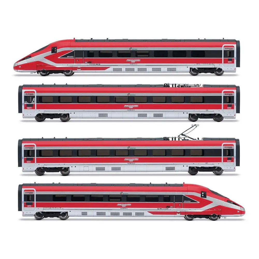 Coffret 4 éléments TGV « Frecciarossa 1000 » nouvelle livrée - Arnold HN2619S - N 1/160 - FS - Ep VI - Digital sound - 2R