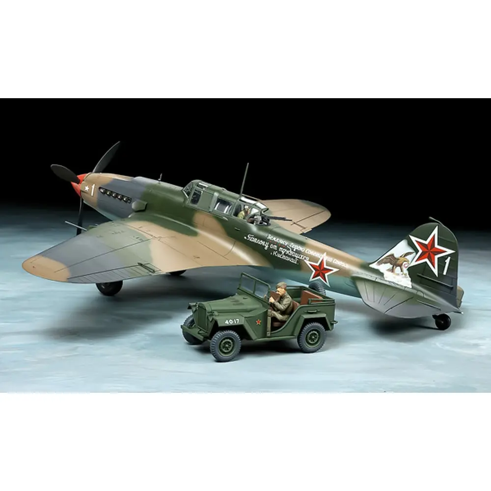 Set IL-2 Stourmovik & GAZ-67B - Tamiya 25212 - 1/48