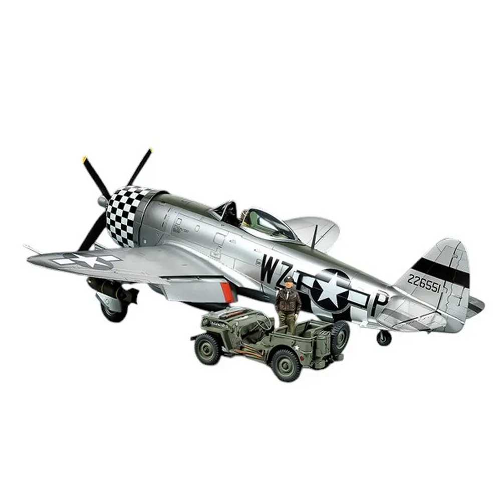 Set P-47D Thunderbolt Bubbletop & U.S. 1/4-ton 4×4 - Tamiya 25214 - 1/48