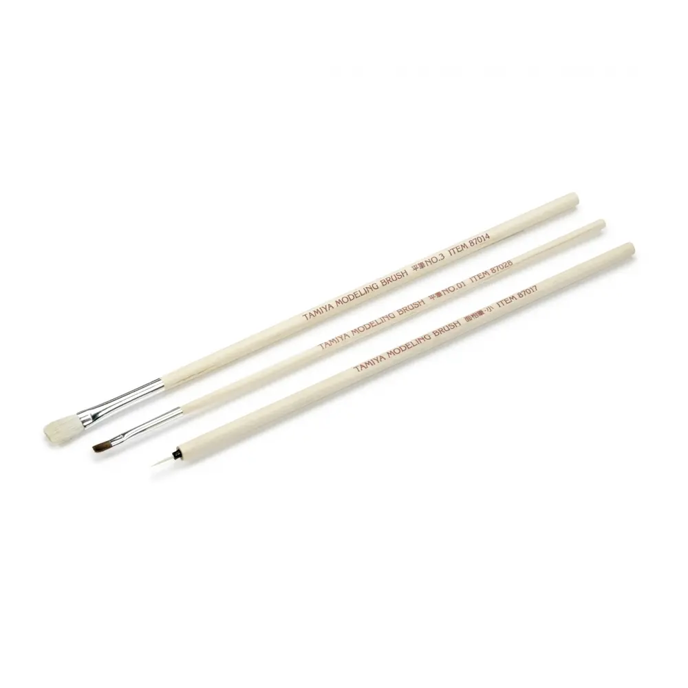 3 Pinceaux Basic - Tamiya 87066