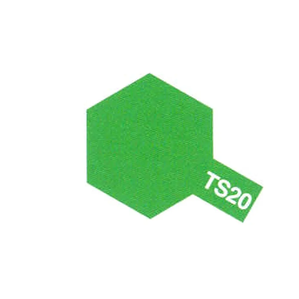 Peinture acrylique en spray - Vert Métal Brillant TS-20 - TAMIYA 85020 - 100ml