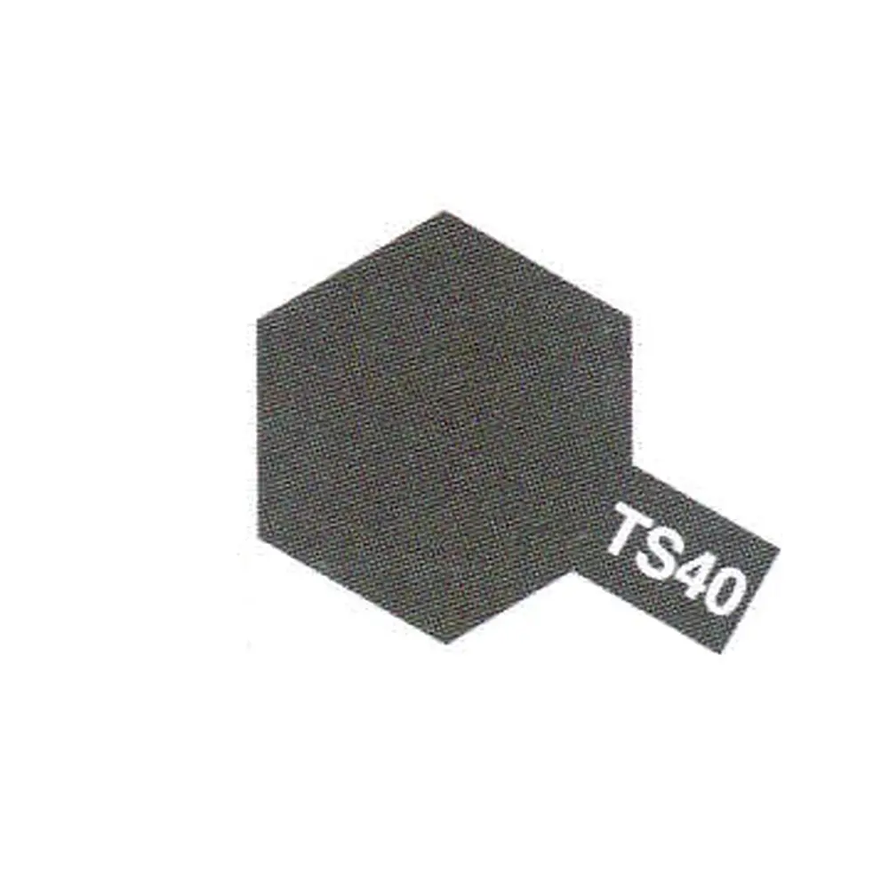 Peinture acrylique en spray - Noir Métal Brillant TS-40 - Tamiya 85040 - 100ml