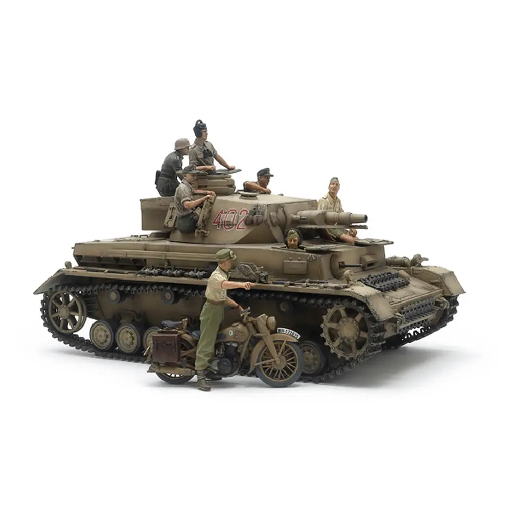 Panzer IV Ausf.F + motocycliste - Tamiya 25208 - 1/35