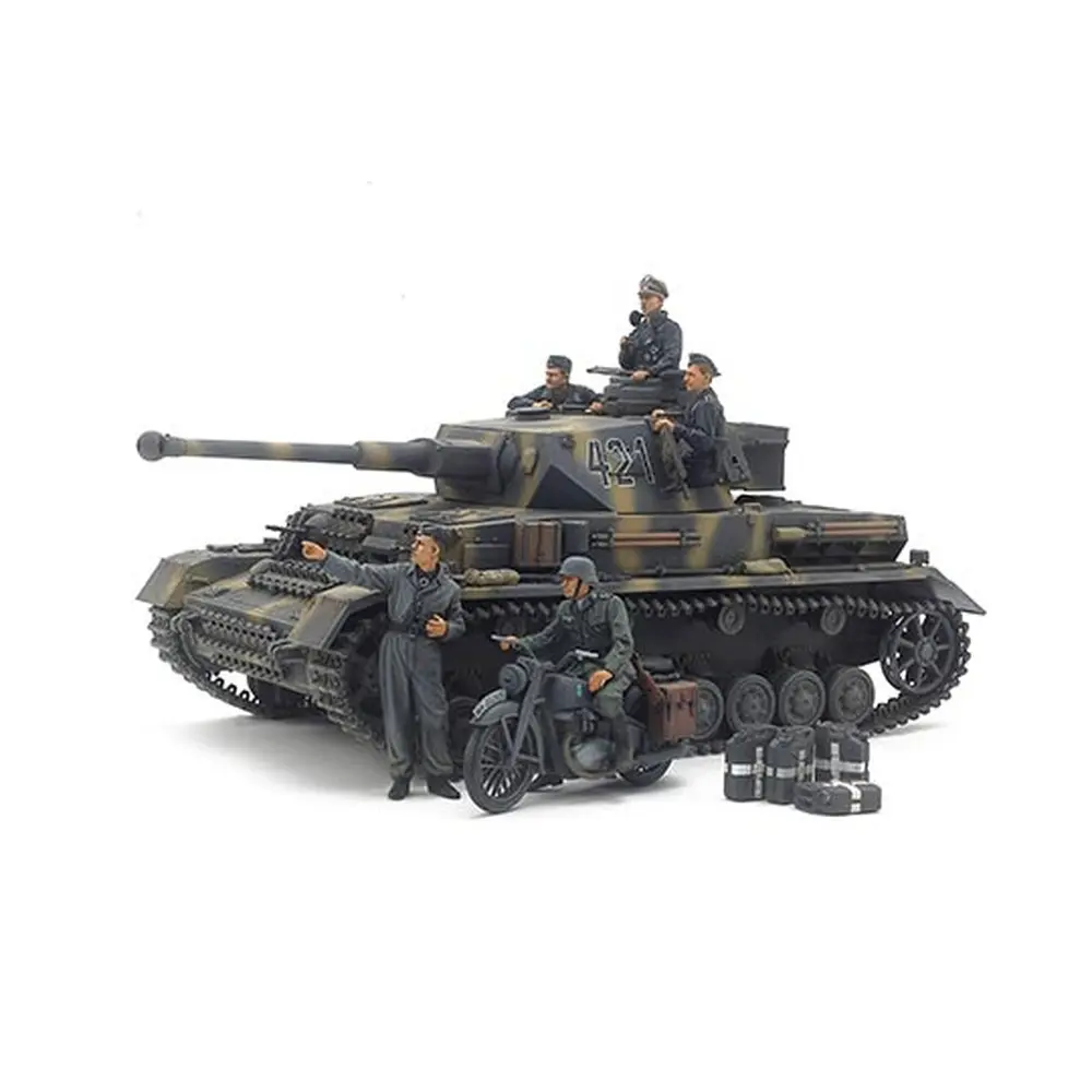 Char Panzer IV Ausf.G et Motocycliste - Tamiya 25209 - 1/35