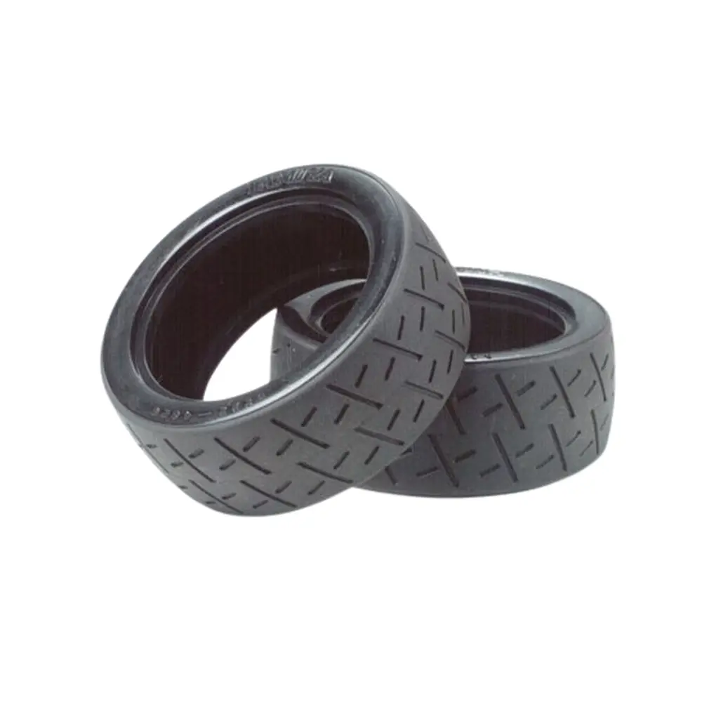 Pneus racing semi-slick 26 mm - Tamiya 50810 - 1/10 - 2 pièces