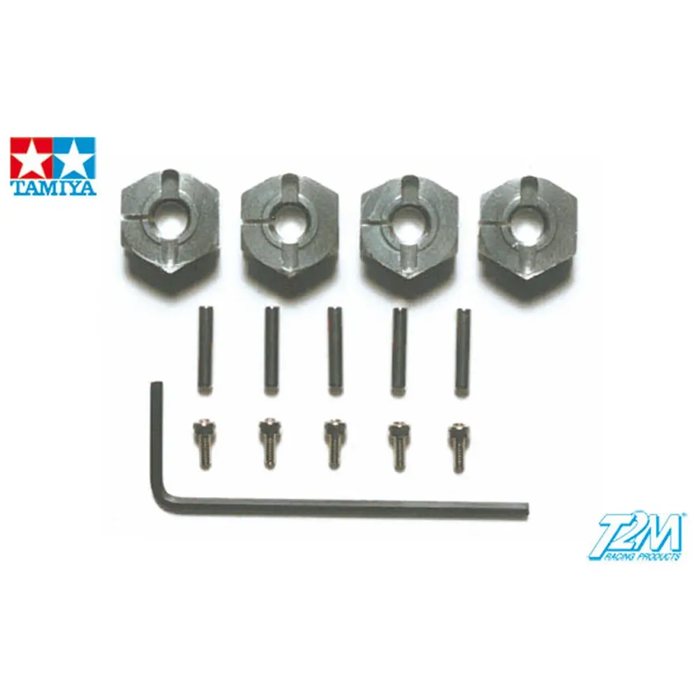 Lot de 4 hexagones de roue 6mm - Tamiya 53569 - 1/10