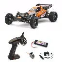 Buggy Racing Fighter DT03 en kit + Pack Radio Racer 3S + Accu NiMH 1800mAh + Chargeur + Servo- Tamiya 58628L - 1/10