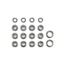 18 roulements à billes pour châssis MB01/BT01 - Tamiya 22026 - 1/10