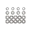 Set de roulements à billes pour châssis DT-04 - Tamiya 22092 - 1/10