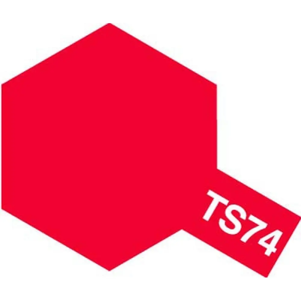 Peinture spray rouge translucide TS74 100ml - Tamiya 85074