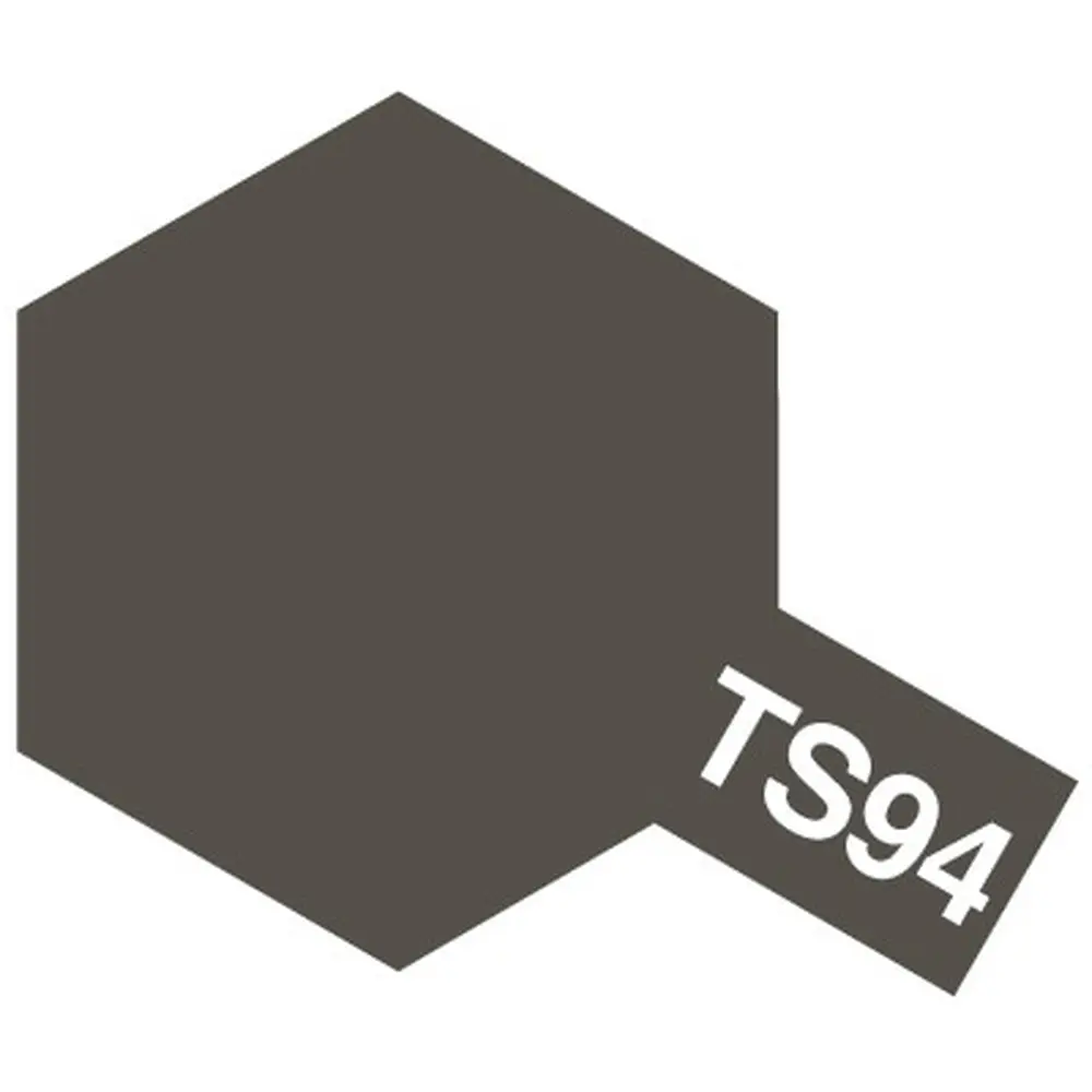 Spray de peinture gris foncé métal brillant TS94 100ml - Tamiya 85094