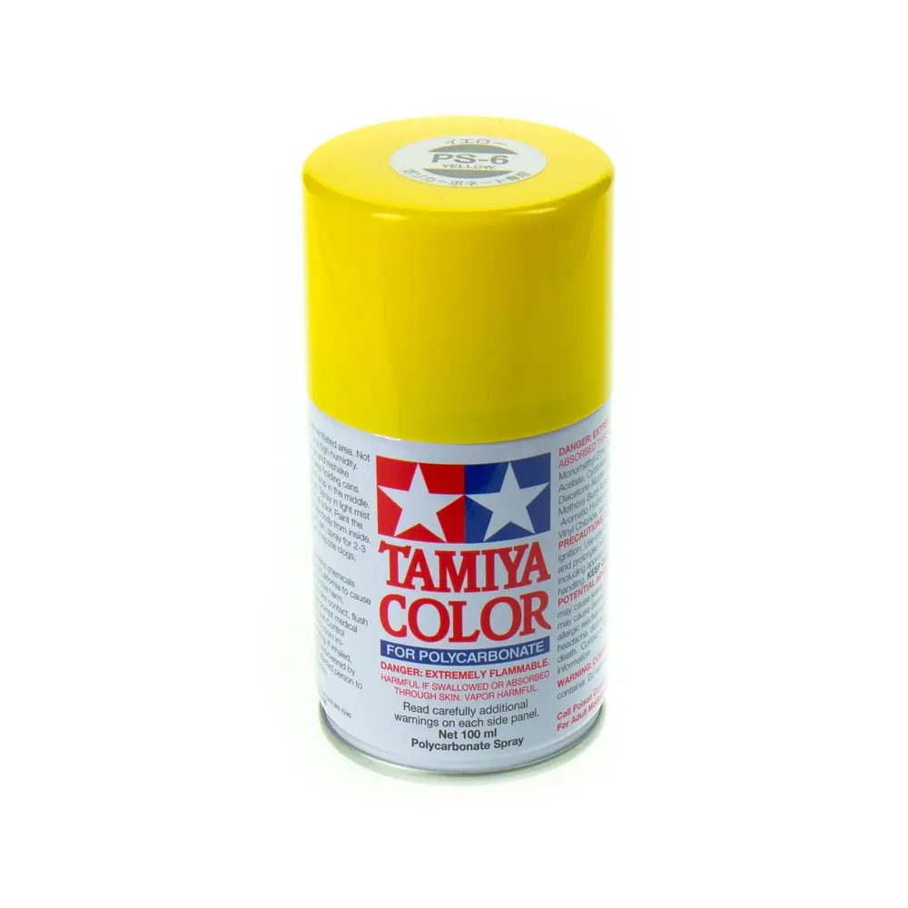 Peinture Lexan Jaune PS-6 - Tamiya 86006