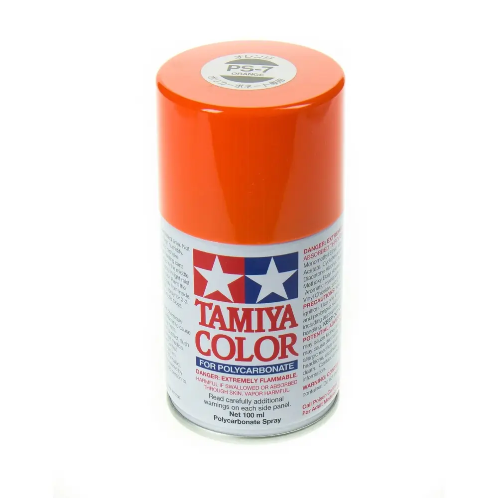 Peinture Lexan Orange PS-7 - Tamiya 86007
