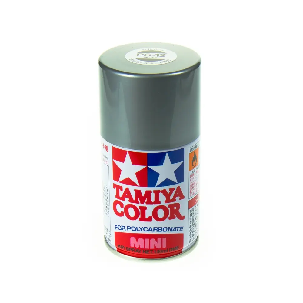 Peinture Lexan Argent PS-12 - Tamiya 86012