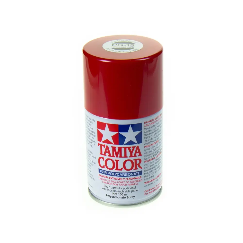 Peinture Lexan Rouge Métallisé PS-15 - Tamiya 86015 - 100 ml