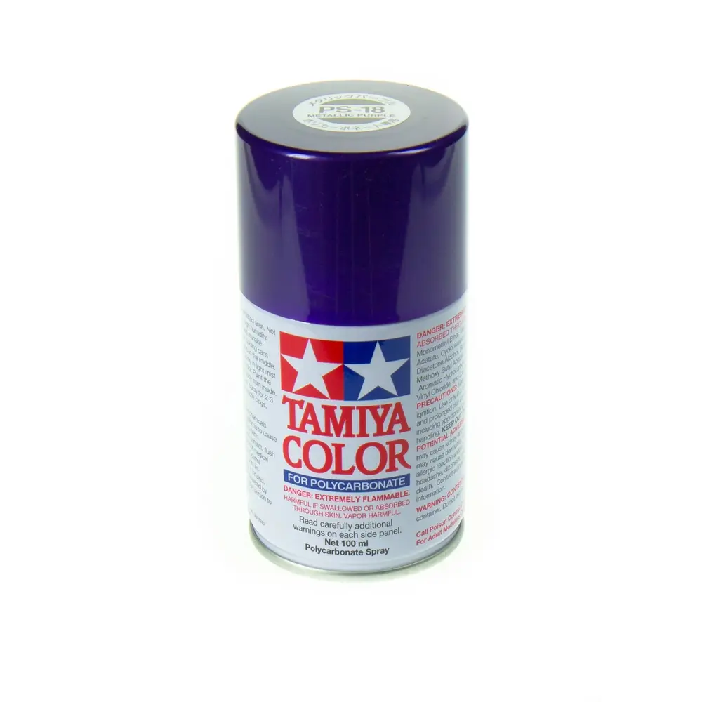 Peinture Lexan Violet Métallisé PS-18 - Tamiya 86018 - 100 ml