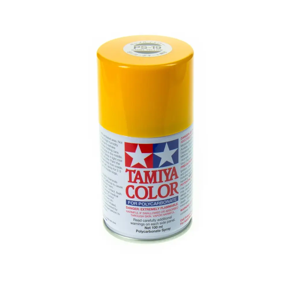 Peinture Lexan Jaune Camel PS-19 - Tamiya 86019