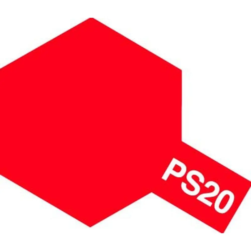 Peinture lexan rouge fluo polycarbonate spray 100ml - Tamiya 86020/PS-20