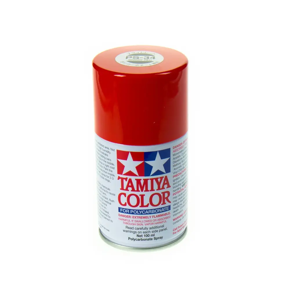 Peinture Lexan Rouge Brillant PS-34 - Tamiya 86034 - 100 ml