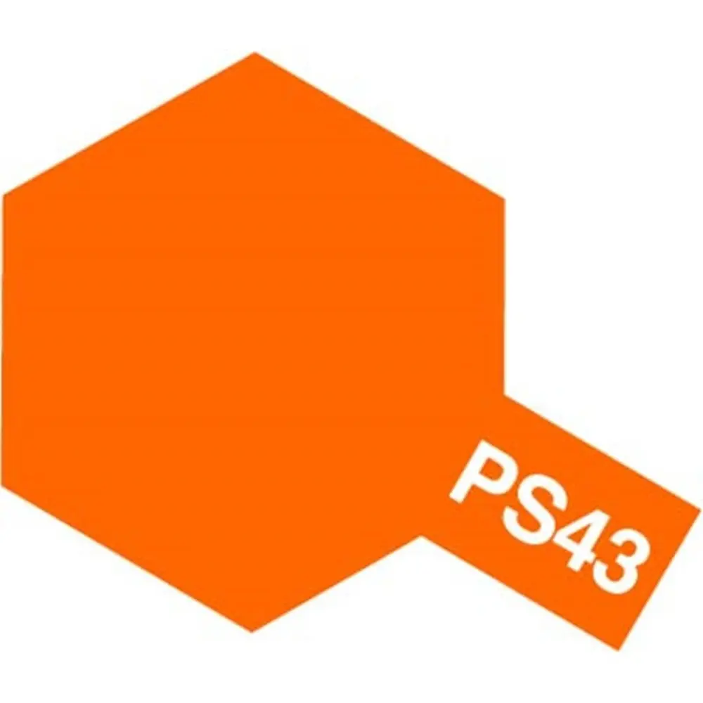 Orange Translucide PS-43 Orange Translucide pour Carrosseries Lexan - TAMIYA 86043 - 100ML