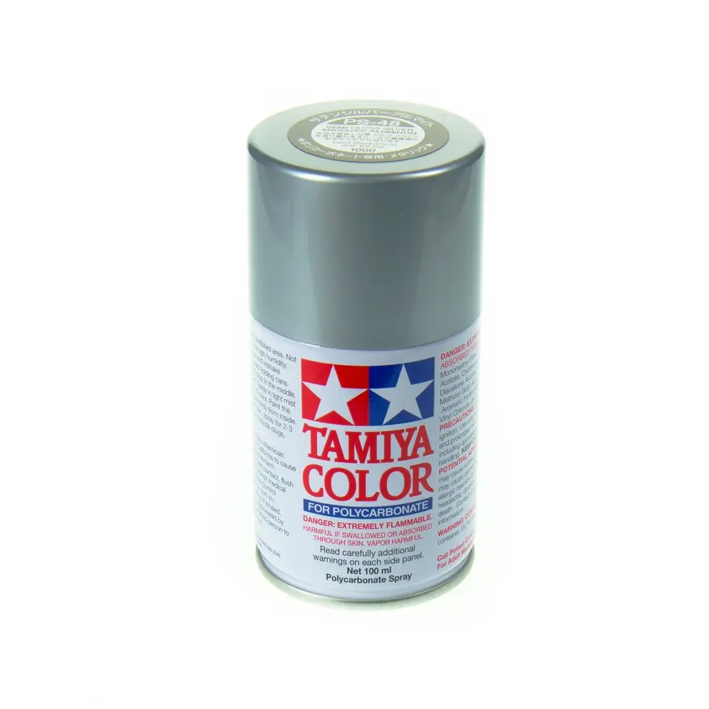 Peinture Lexan Argent métal PS-48 - Tamiya 86048 - 100 ml