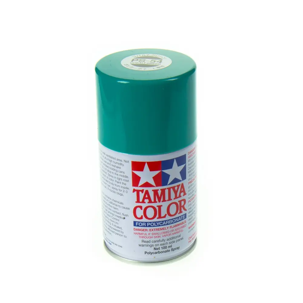 Peinture Lexan Vert Cobalt PS-54 - Tamiya 86054 - 100 ml