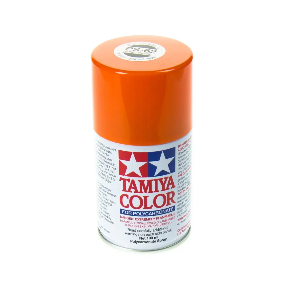 Peinture Lexan Orange Pure PS-62 - Tamiya 86062