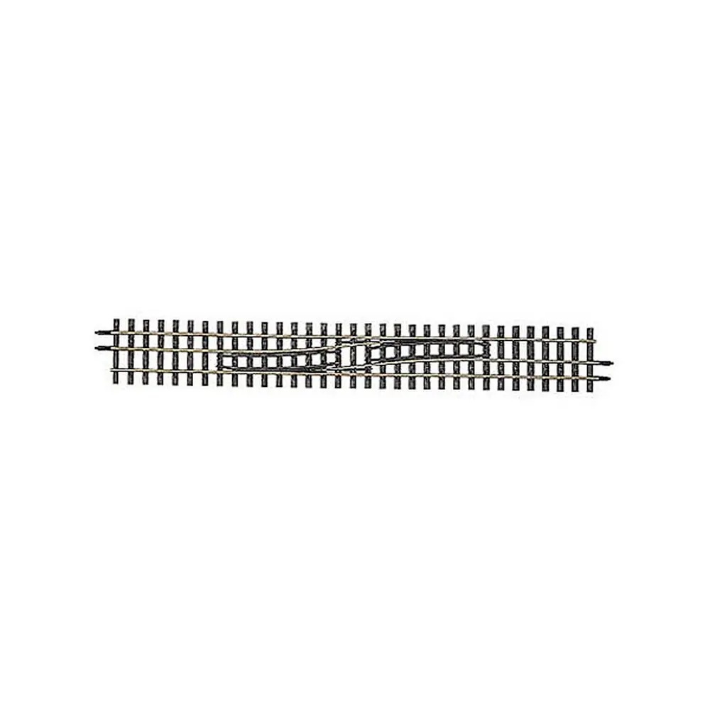 Aiguillage droit HO-HOm droite vers gauche 228mm