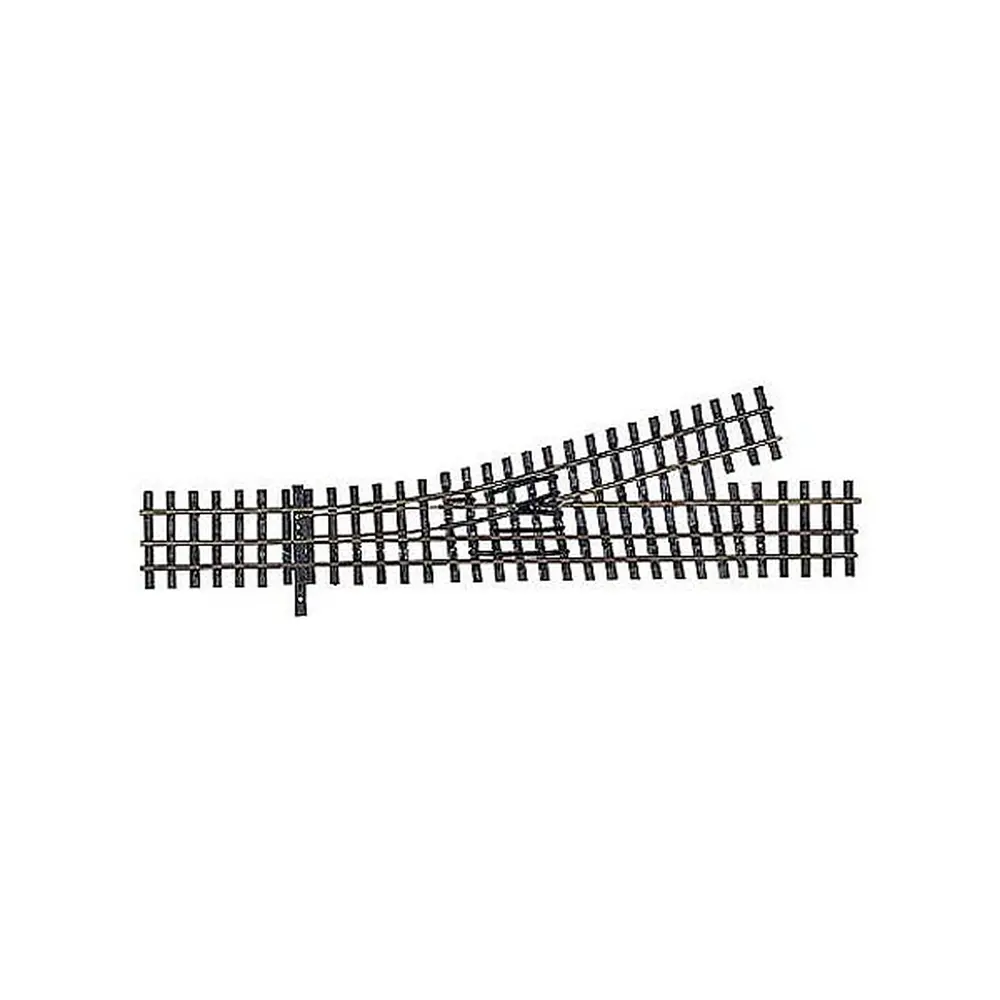 Aiguillage à gauche HO-HOm 228mm