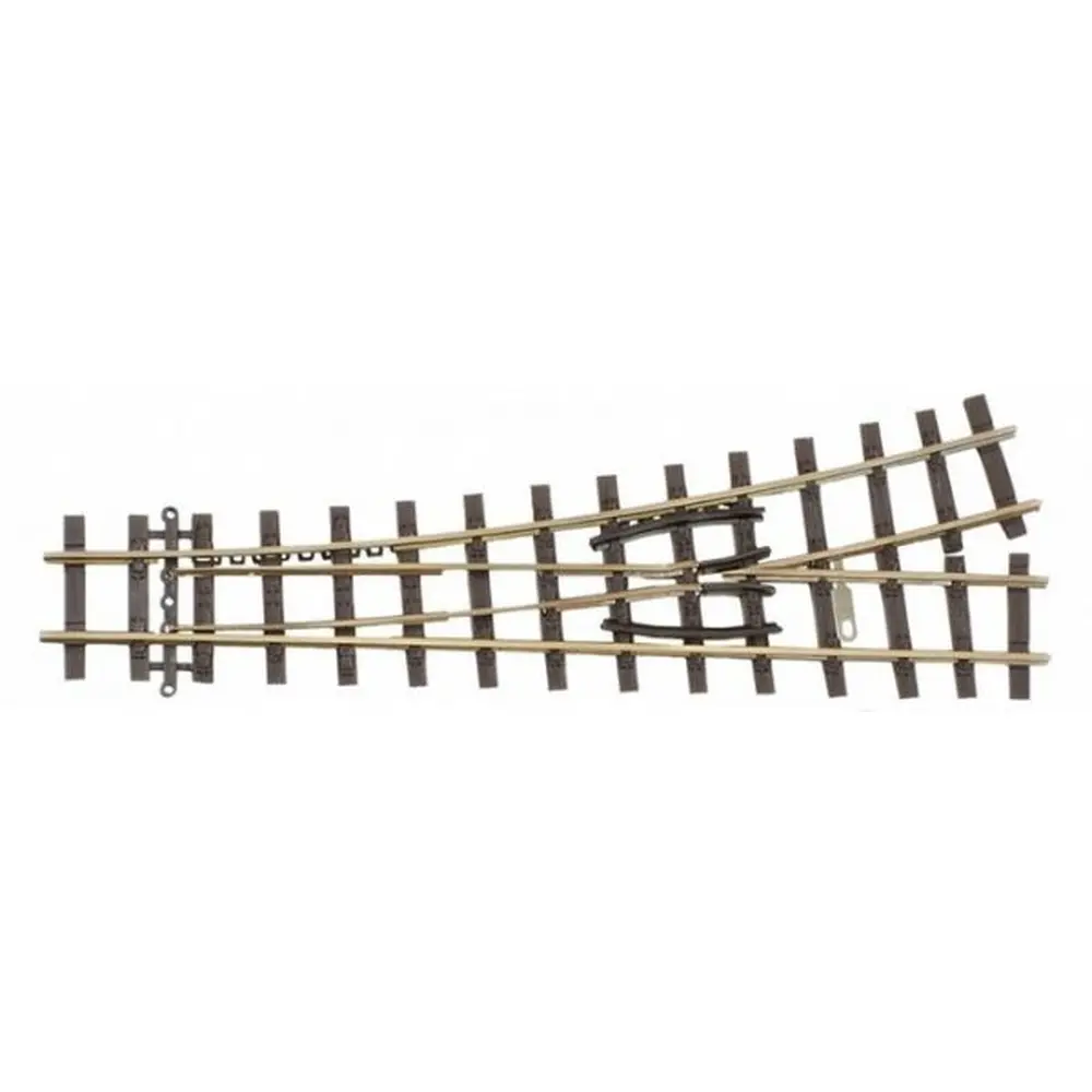Aiguillage à gauche - Tillig Bahn 85638 - HOe - 128mm 18°