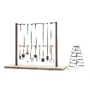 Un porte-outils avec escabeau - Artitec 387.224 - HO 1/87