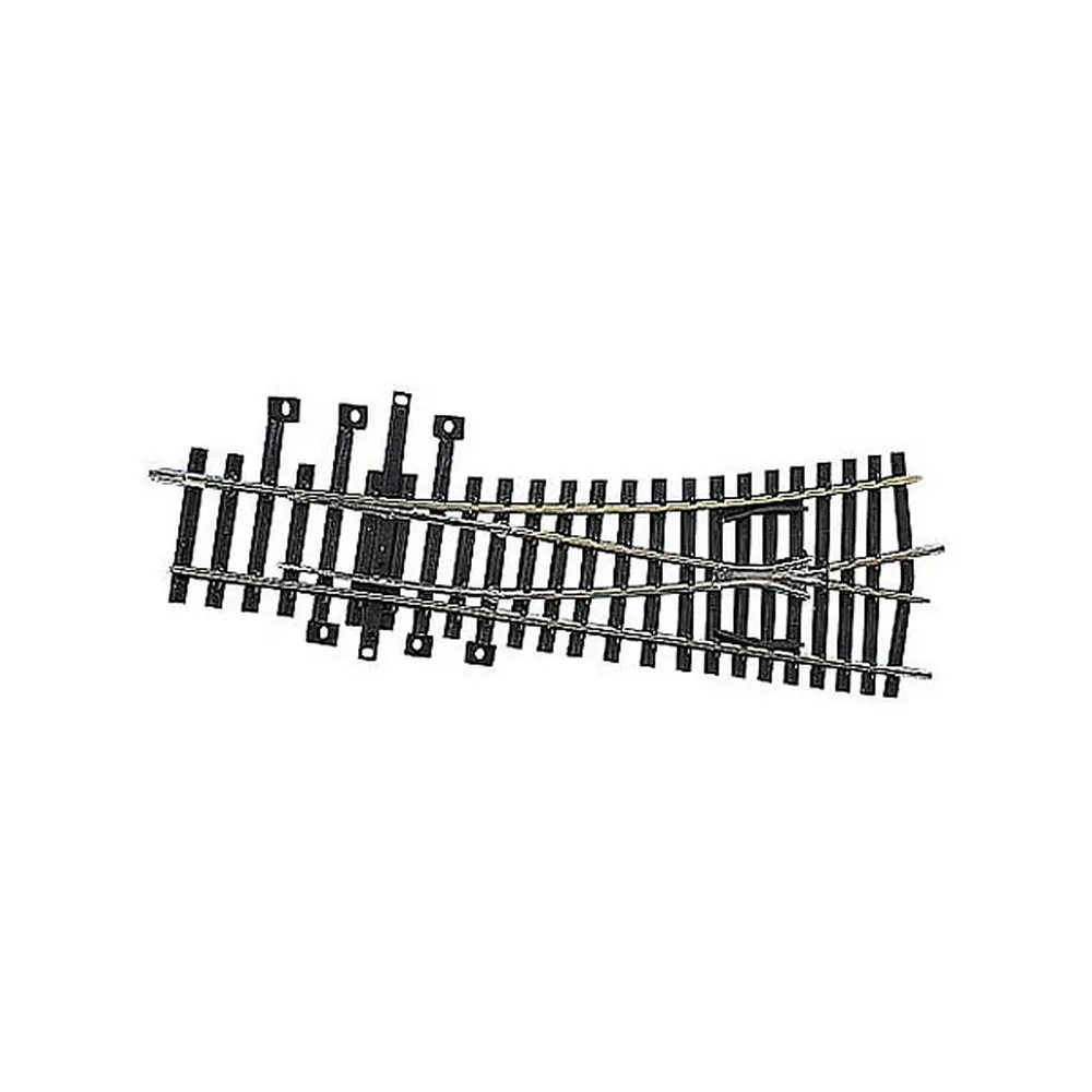 Aiguillage à gauche 15° 185mm