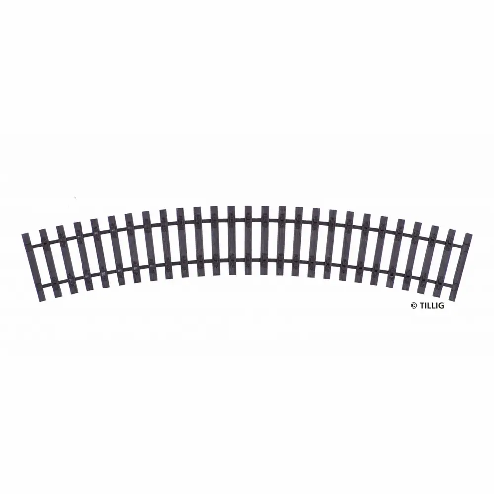 Bande de traverses courbe Elite R11 366 mm 30° code 83 - Tillig Bahn 85040 - HO 1/87 - 2R