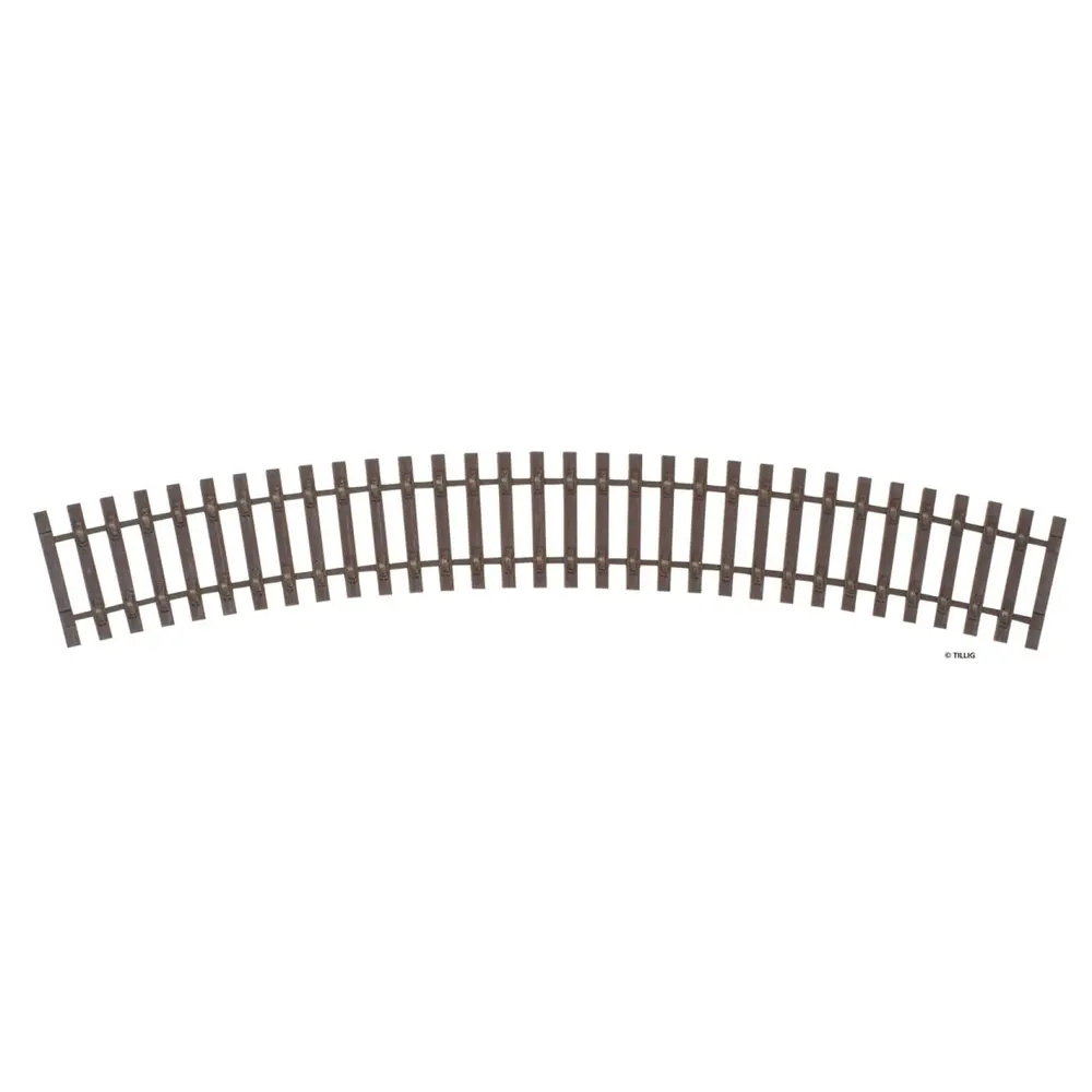 Bande de traverses courbes R425/30° - Tillig Bahn 85041 - HO 1/87