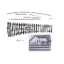 Aiguillage gauche en kit - Tillig Bahn 85422 - HO 1/87