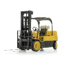 Chariot élévateur - 7 Tonnes - ARTITEC 387.496 - Échelle HO 1/87 - Jaune / noir