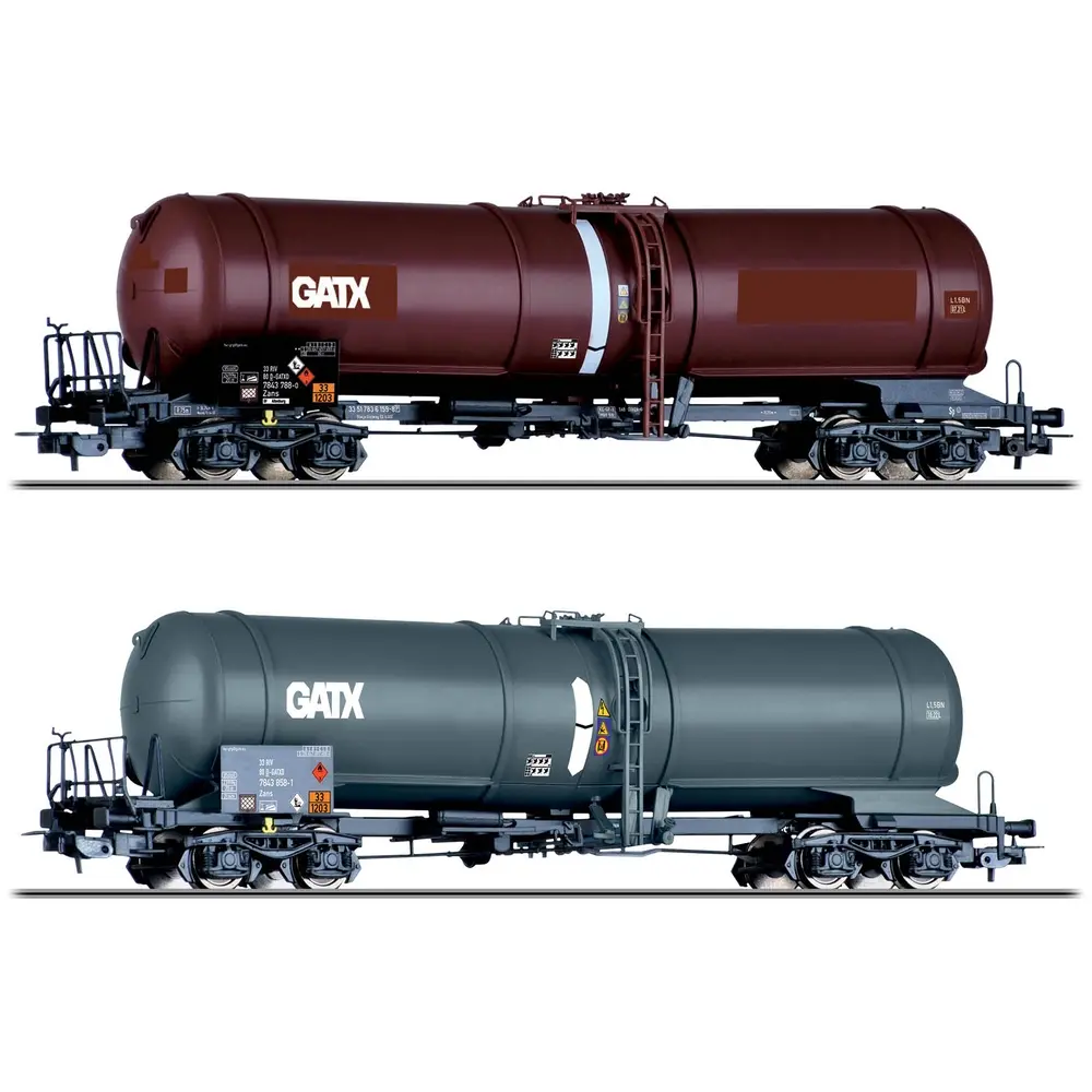 Coffret de 2 wagons citernes GATX - Tillig bahn 70069 - HO 1/87 - Ep VI - 2R