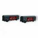 Set de 2 wagons SNAV toits hauts EVS Lambert & Valette - Trains160 16044 - N 1/160 - SNCF - Ep III - 2R