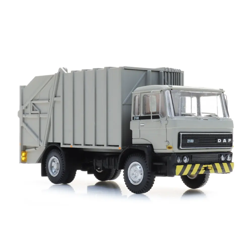 Camion poubelle DAF gris - ARTITEC 487.052.14 - HO : 1/87