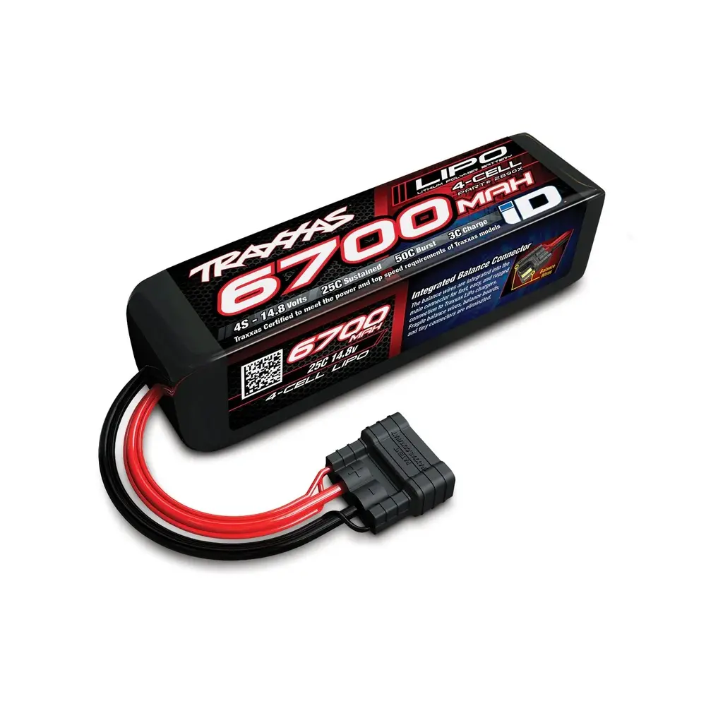 Accu Lipo ID 14.8V 25C 6700mAh - Traxxas 2890X