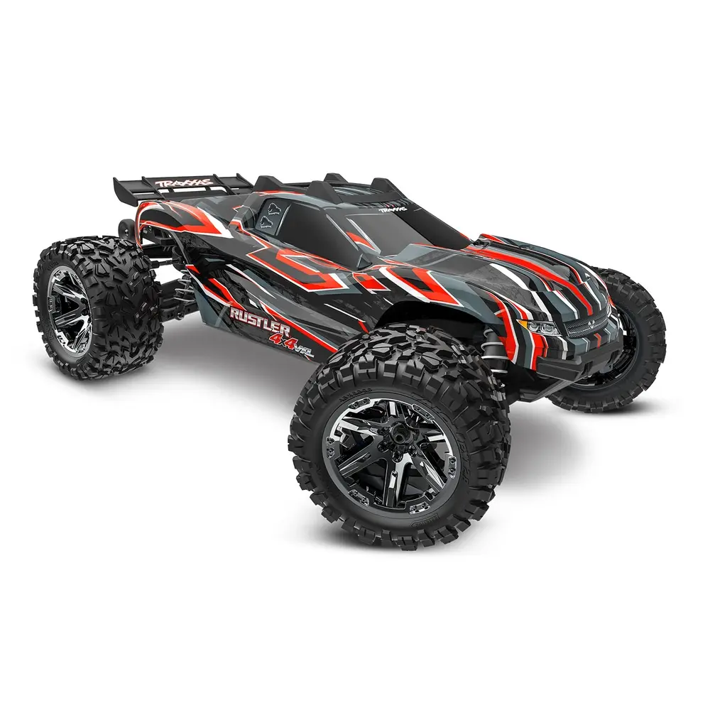 Rustler 4x4 HD VXL 3S Clipless TSM RTR - Traxxas 67376-4-RED - 1/10