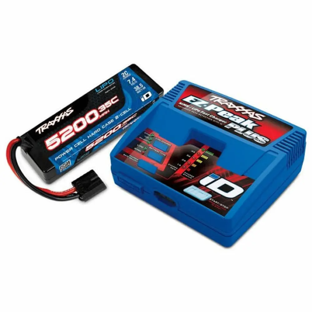 Pack chargeur 2970G + 1 x Lipo 2S 5200mAh 2844R prise Traxxas - Traxxas 2970G-2SR