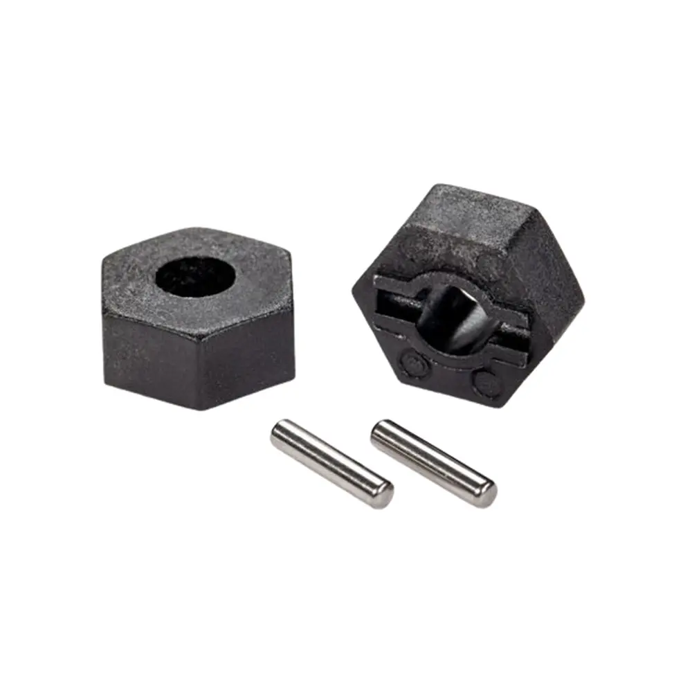 2 hexagones de roue 12 mm avec goupilles - Traxxas 1654 - 1/10