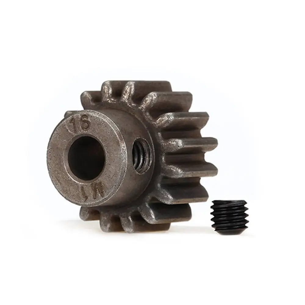 Engrenage, pignon 16 dents + vis de réglage - Traxxas 6489X