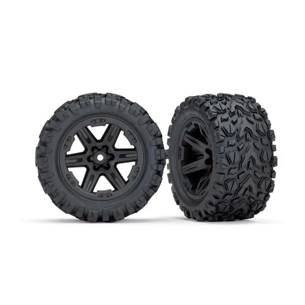 2 roues 2.8 RXT noir AV et ARR Rustler 4x4 VXL - Traxxas 6774 - 1/10